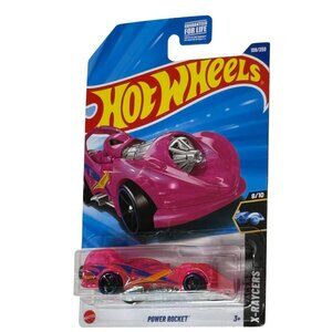 Hot Wheels Power Rocket Pink X-Raycers Clear Body Mainline 109/250